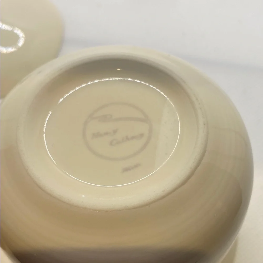Crate&Barrel Cream Sugar Bowl with Lid and Bonus Sugar Bowl no lid